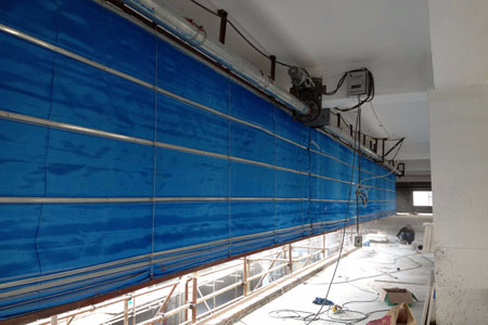 雙軌無機布防火卷簾